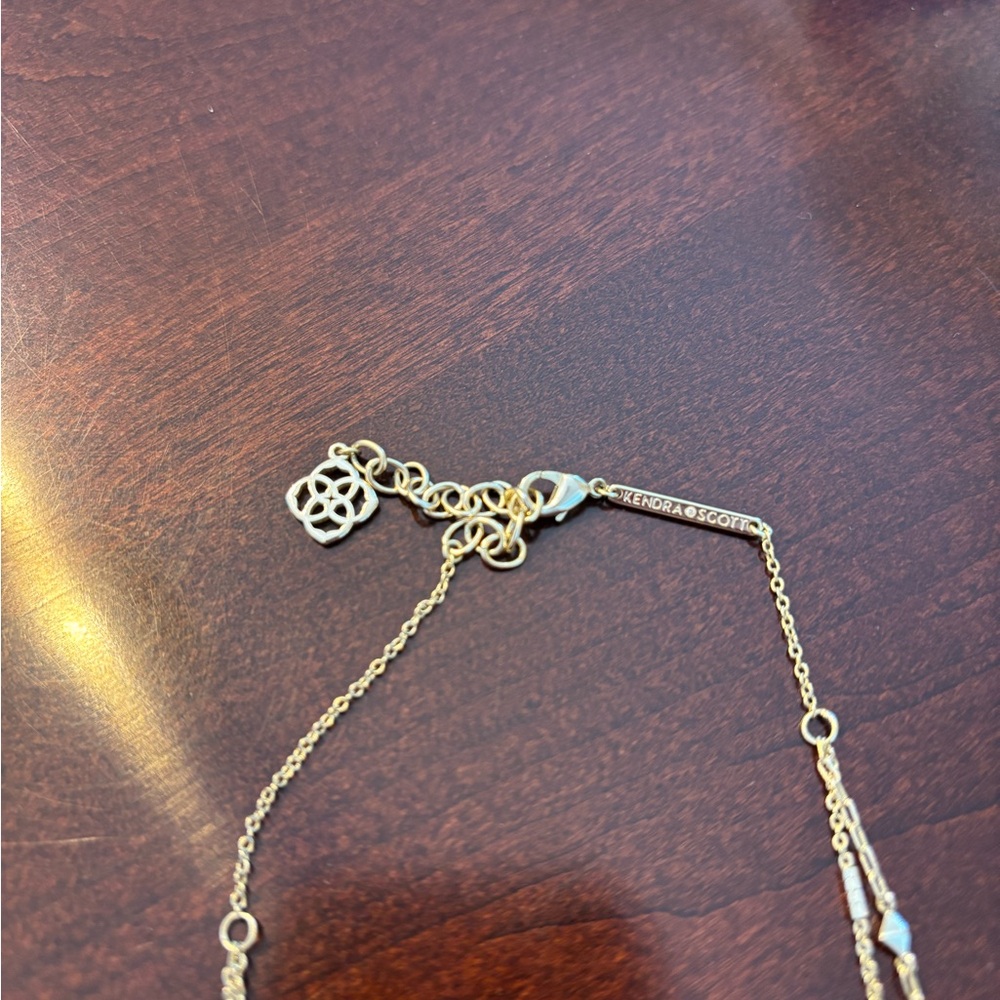 Kendra Scott Gold Layered Necklace with Pendant - Picture 5 of 5
